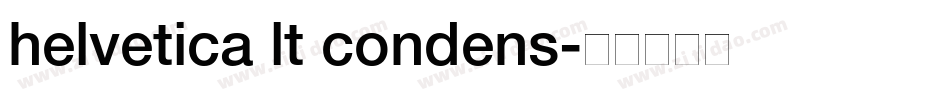 helvetica lt condens字体转换